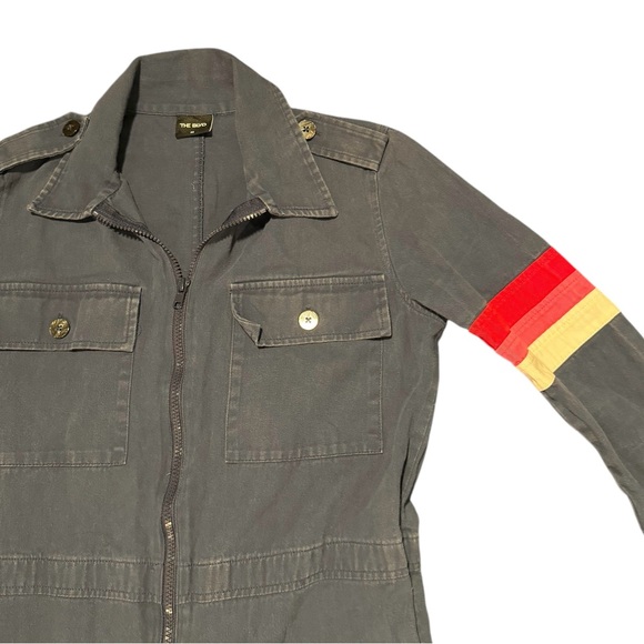 Possibly Vintage Coveralls Jumpsuit Red and Yellow Stripe Accents Size XS Retro - Picture 4 of 8